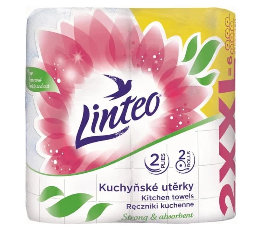 Linteo kuchyňské utěrky XXL - 2-vrstvé, 2x30m