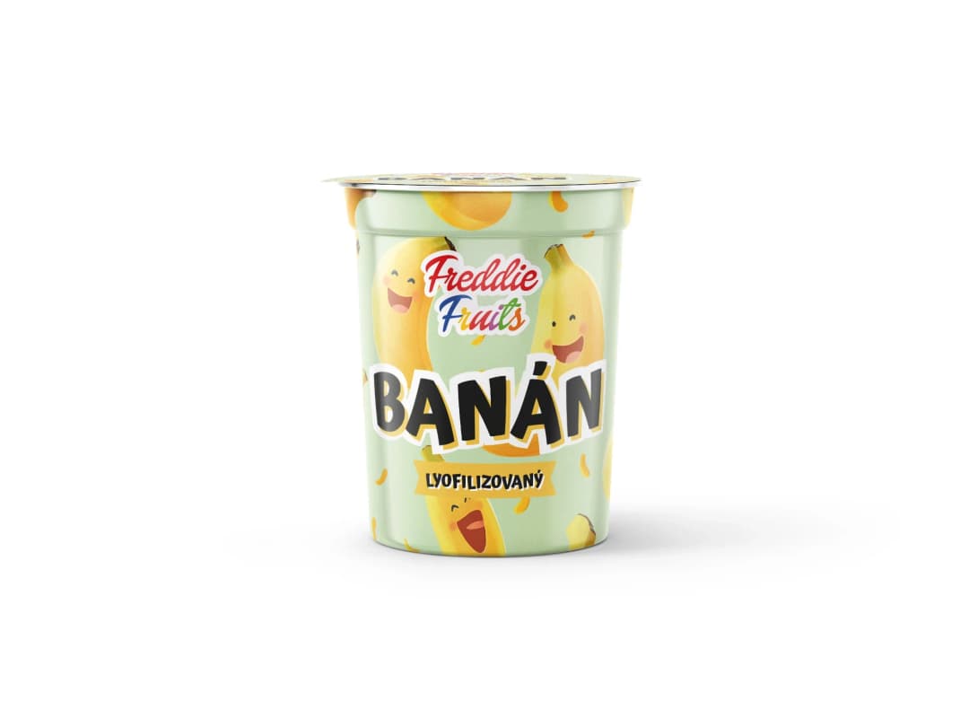 Lyofilizovaný banán Freddie Snack - plátky 15g