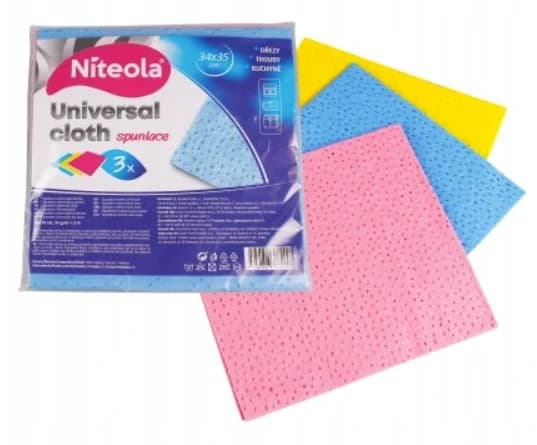 Niteola utěrka univerzální Spunlace 34x35 cm - 3ks