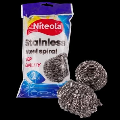Drátěnka na nádobí Niteola, nerezová spirála - 2ks