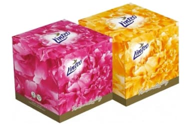 24x Linteo papírové kapesníčky v boxu 3-vrstvé 60 ks