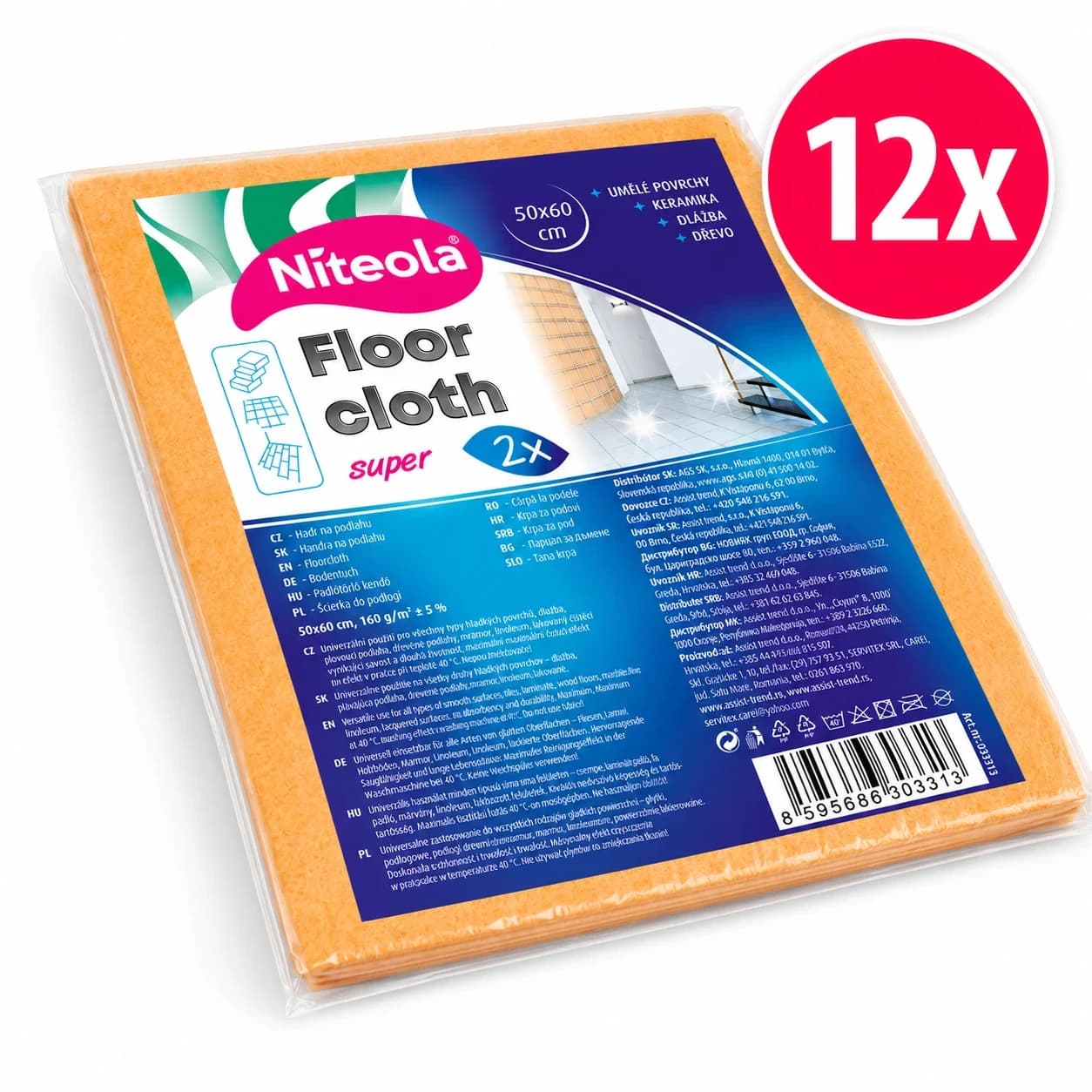 12x Niteola hadr na podlahu z viskózy SUPER 50x60 cm - 2ks
