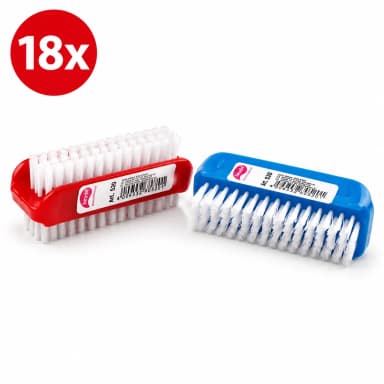 18x Kartáček Niteola na ruce oboustranný - různé barvy