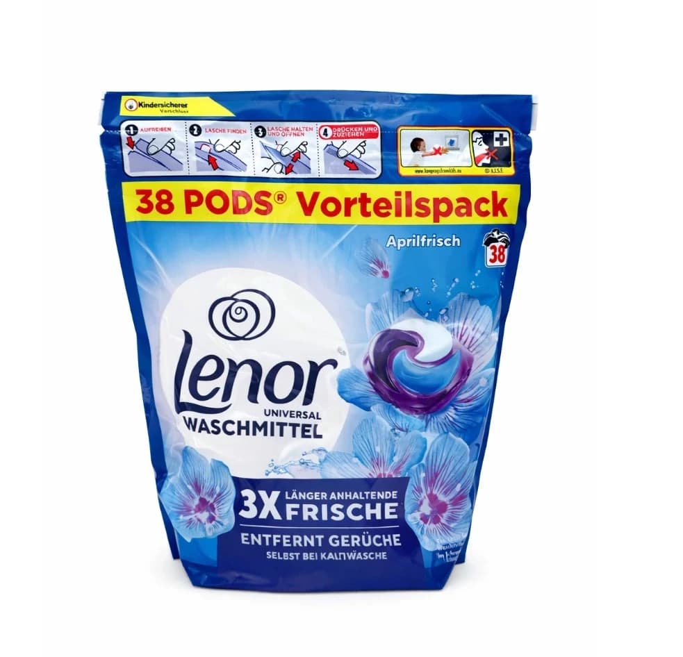 Lenor kapsle na praní univerzálne 3v1 Aprilfrisch 38 praní
