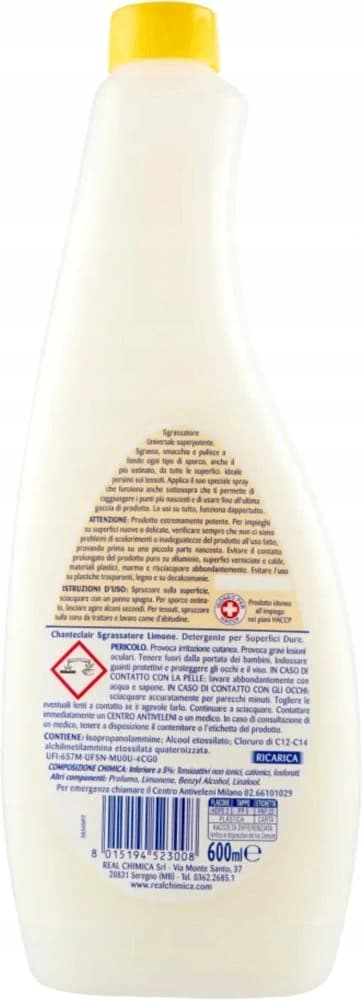 Chanteclair univerzální odmašťovač citron náplň, 600 ml