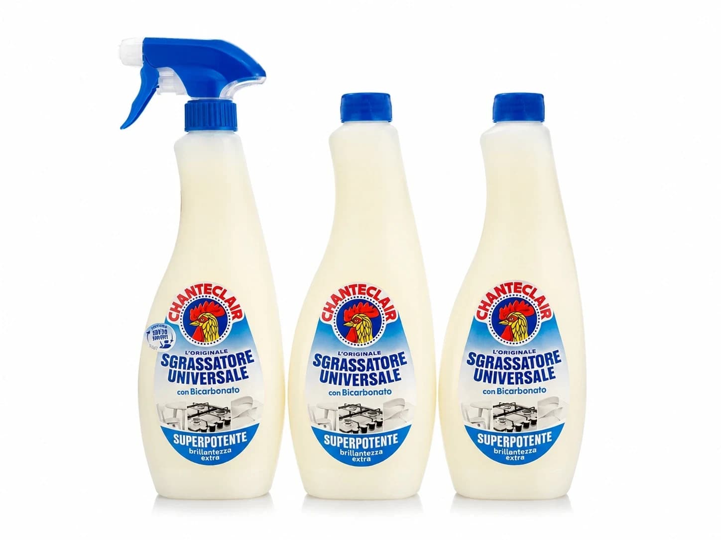Chanteclair odmašťovač s jedlou sodou sada 1+2, 3x600 ml