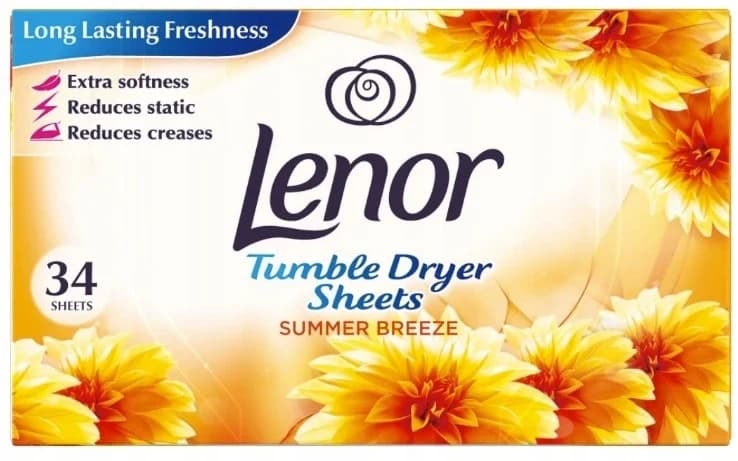 Lenor vonné ubrousky do sušičky Summer Breeze, 34 ks