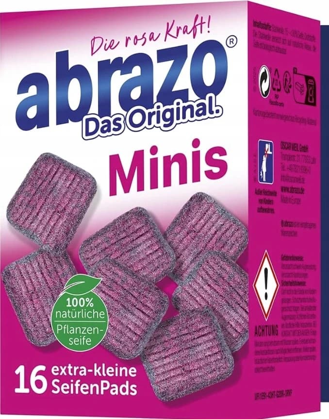 Abrazo Minis kuchyňské čistiace houbičky, 16 ks
