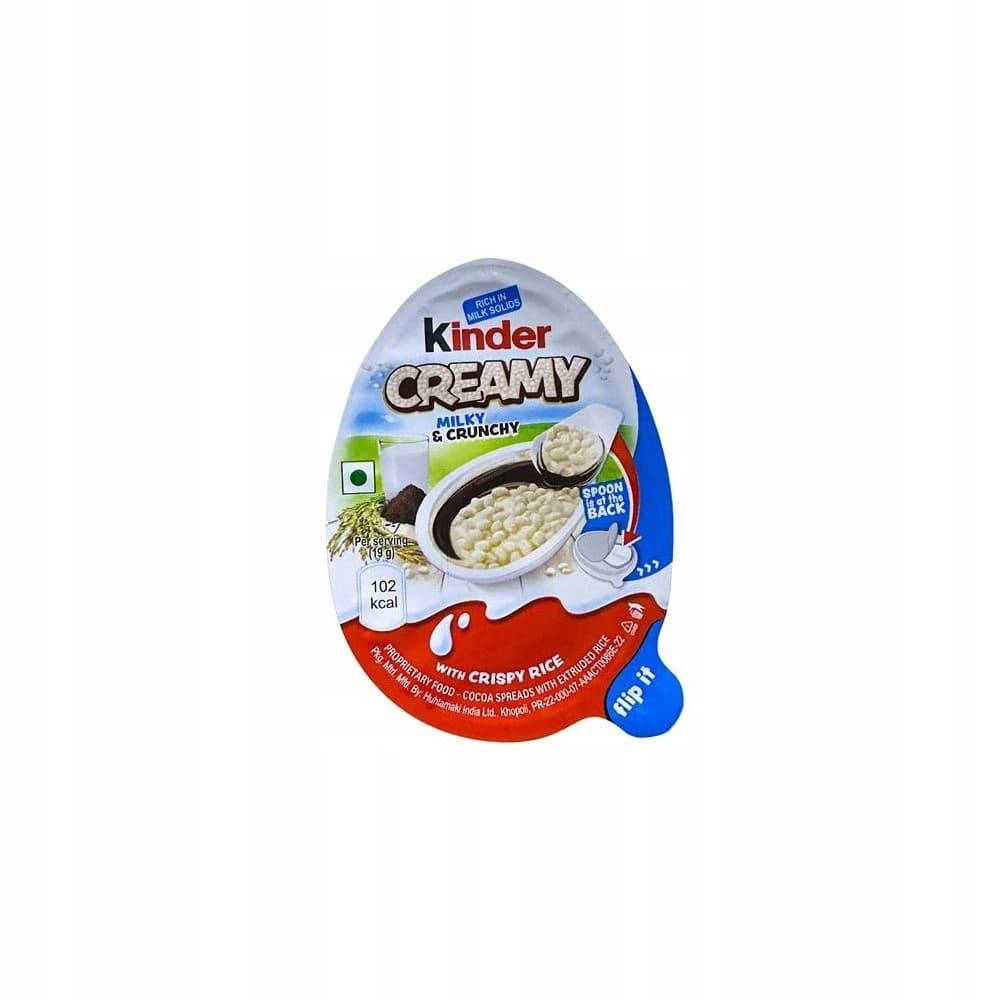 24x Kinder Creamy kakaový krém s pufovanou rýží, 19 g