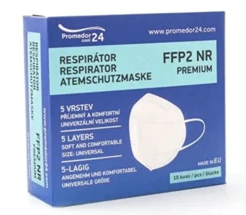 Promedor24 FFP2 Premium respirátor bílý, 10 ks