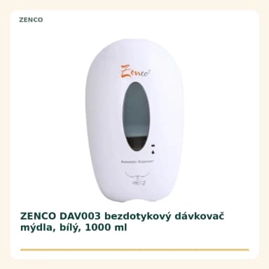 ZENCO DAV003 bezdotykový dávkovač mýdla, bílý, 1000 ml