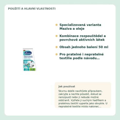 Dr. Beckmann Ďáblík na skvrny Maziva a oleje, 50 ml