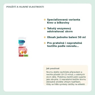 Dr. Beckmann Ďáblík na skvrny Krev a bílkoviny, 50 ml