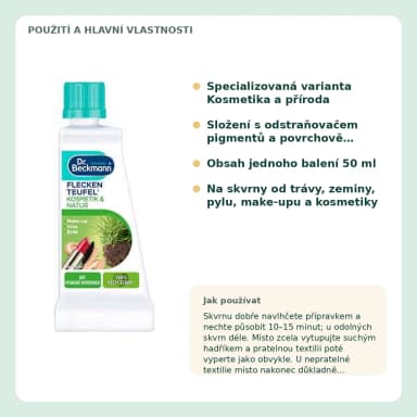 Dr. Beckmann Ďáblík na skvrny Kosmetika a příroda, 50 ml