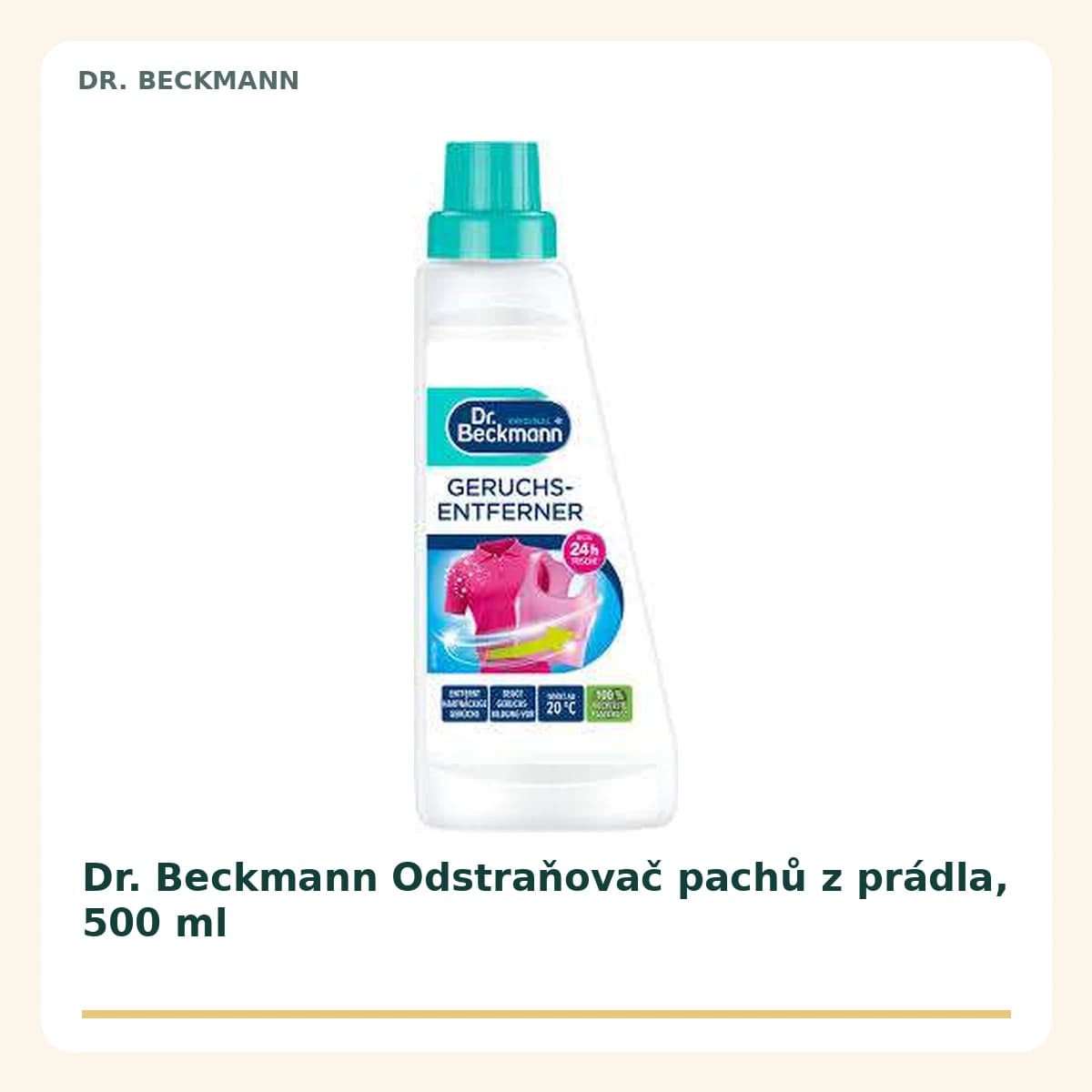 Dr. Beckmann Odstraňovač pachov z prádla, 500 ml