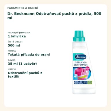 Dr. Beckmann Odstraňovač pachov z prádla, 500 ml