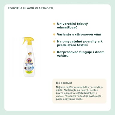 Chanteclair univerzálne odmašťovač citron, 600 ml