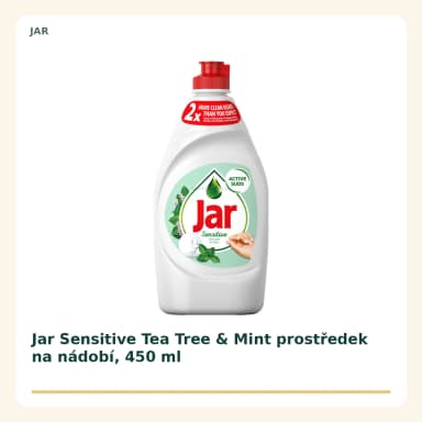 Jar Sensitive Tea Tree & Mint prostriedok na riad, 450 ml