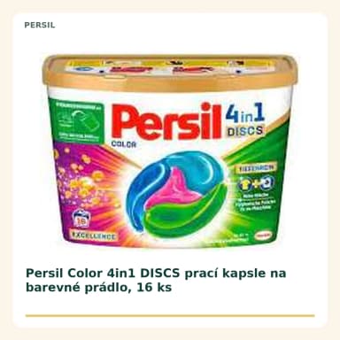 Persil Color 4in1 DISCS prací kapsle na barevné prádlo, 16 ks