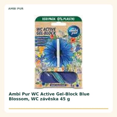 Ambi Pur WC gelová záveska Blue Blossom, 45 g