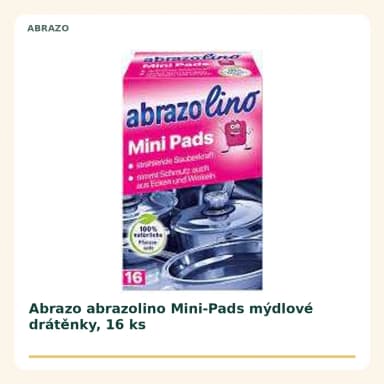 Abrazo abrazolino Mini-Pads mýdlové drátěnky, 16 ks