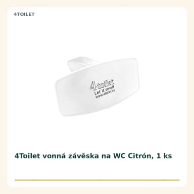4Toilet vonná závěska na WC Citrón, 1 ks