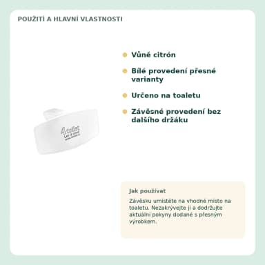 4Toilet vonná závěska na WC Citrón, 1 ks