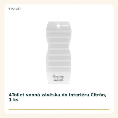 4Toilet vonná závěska do interiéru Citrón, 1 ks