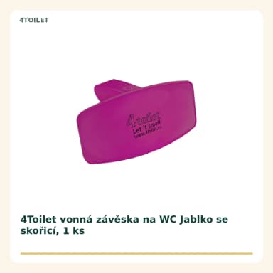4Toilet vonná záveska na WC Jablko se škoricou, 1 ks