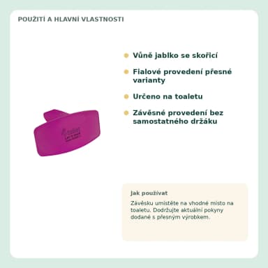 4Toilet vonná záveska na WC Jablko se škoricou, 1 ks
