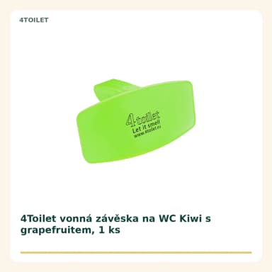 4Toilet vonná záveska na WC Kiwi s grapefruitem, 1 ks