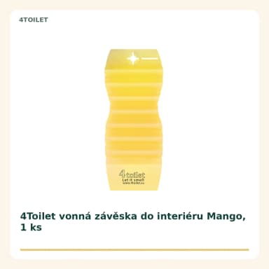 4Toilet vonná závěska do interiéru Mango, 1 ks