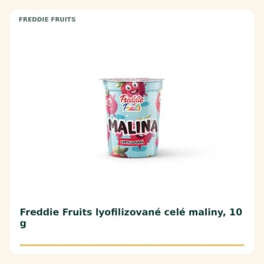 Freddie Fruits lyofilizované celé maliny, 10 g
