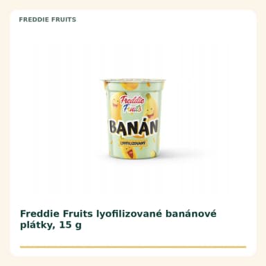 Freddie Fruits lyofilizované banánové plátky, 15 g