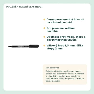 Frankospol Popisovač CENTROPEN 2836, permanentní, černý FS-501190
