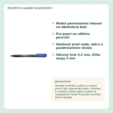 Frankospol Popisovač CENTROPEN 2836, permanentní, modrý FS-501192