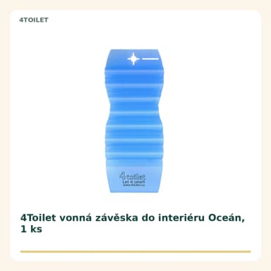 4Toilet vonná závěska do interiéru Oceán, 1 ks
