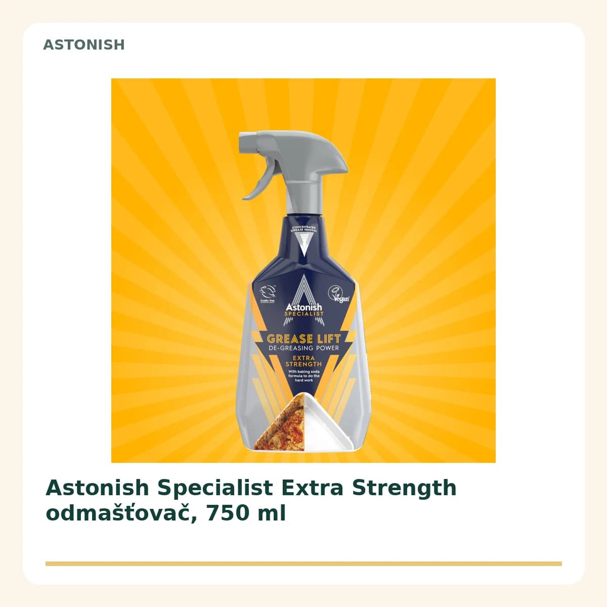 Astonish Specialist Extra Strength odmašťovač, 750 ml