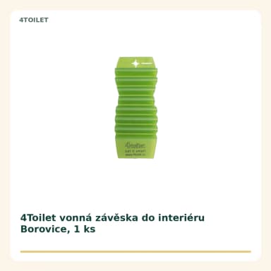 4Toilet vonná závěska do interiéru Borovice, 1 ks
