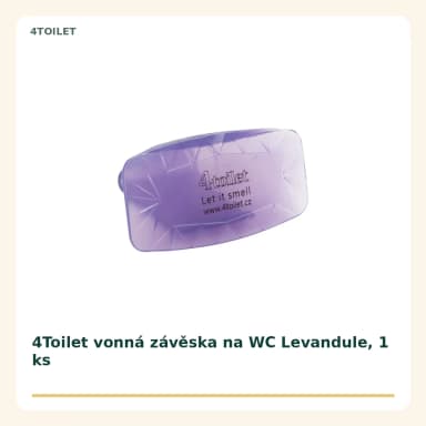 4Toilet vonná závěska na WC Levandule, 1 ks