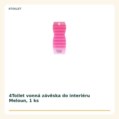 4Toilet vonná závěska do interiéru Meloun, 1 ks