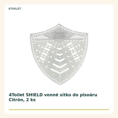 4Toilet SHIELD vonné sítko do pisoáru Citrón, 2 ks