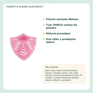 4Toilet SHIELD vonné sítko do pisoáru Meloun, 2 ks