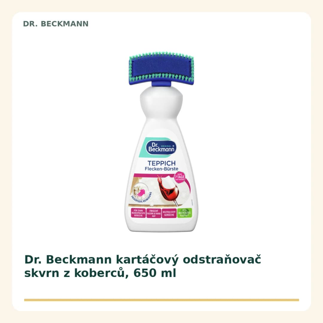 Dr. Beckmann kartáčový odstraňovač skvrn z koberců, 650 ml