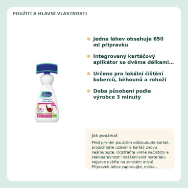 Dr. Beckmann kartáčový odstraňovač skvrn z koberců, 650 ml