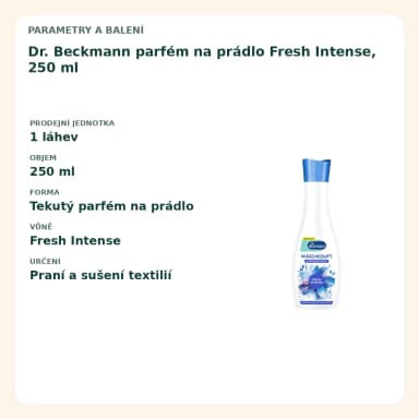Dr. Beckmann parfém na prádlo Fresh Intense, 250 ml