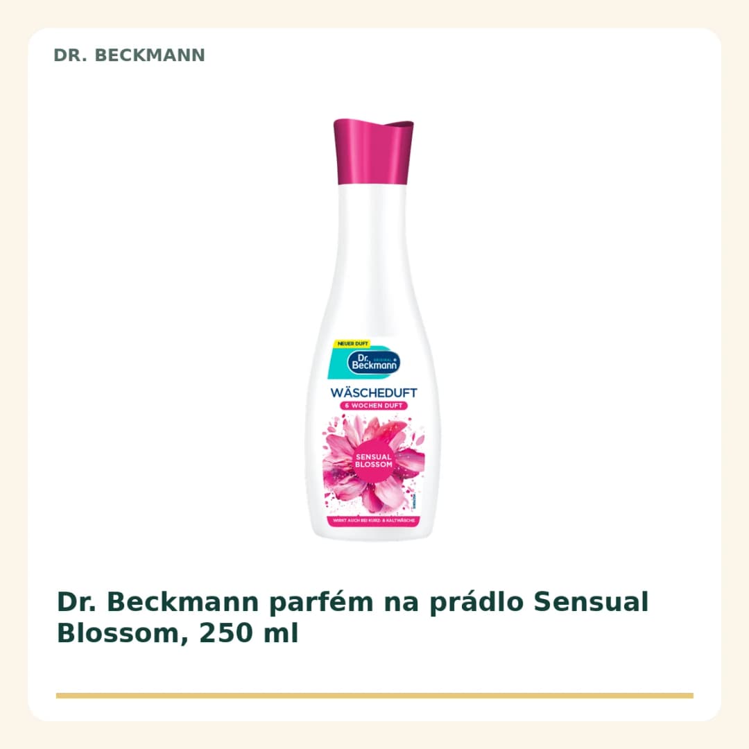 Dr. Beckmann parfém na prádlo Sensual Blossom, 250 ml