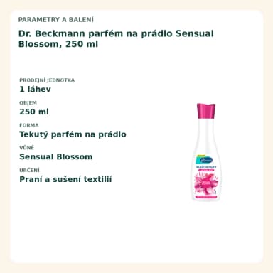 Dr. Beckmann parfém na prádlo Sensual Blossom, 250 ml