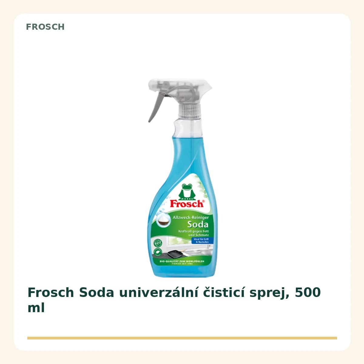 Frosch Soda univerzálne čistiace sprej, 500 ml