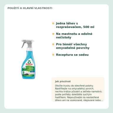 Frosch Soda univerzálne čistiace sprej, 500 ml
